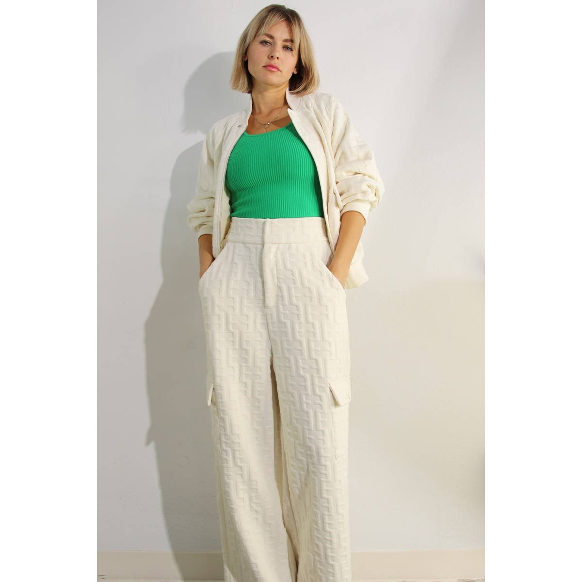 Ensemble BOMBER ET PANTALON LONG ESTAMPÉ