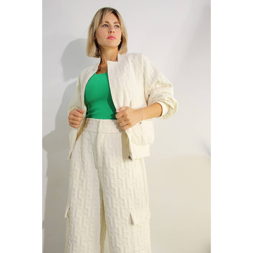 Ensemble BOMBER ET PANTALON LONG ESTAMPÉ