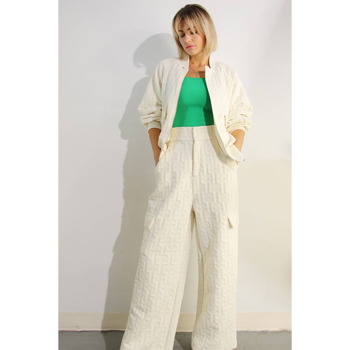 Ensemble BOMBER ET PANTALON LONG ESTAMPÉ