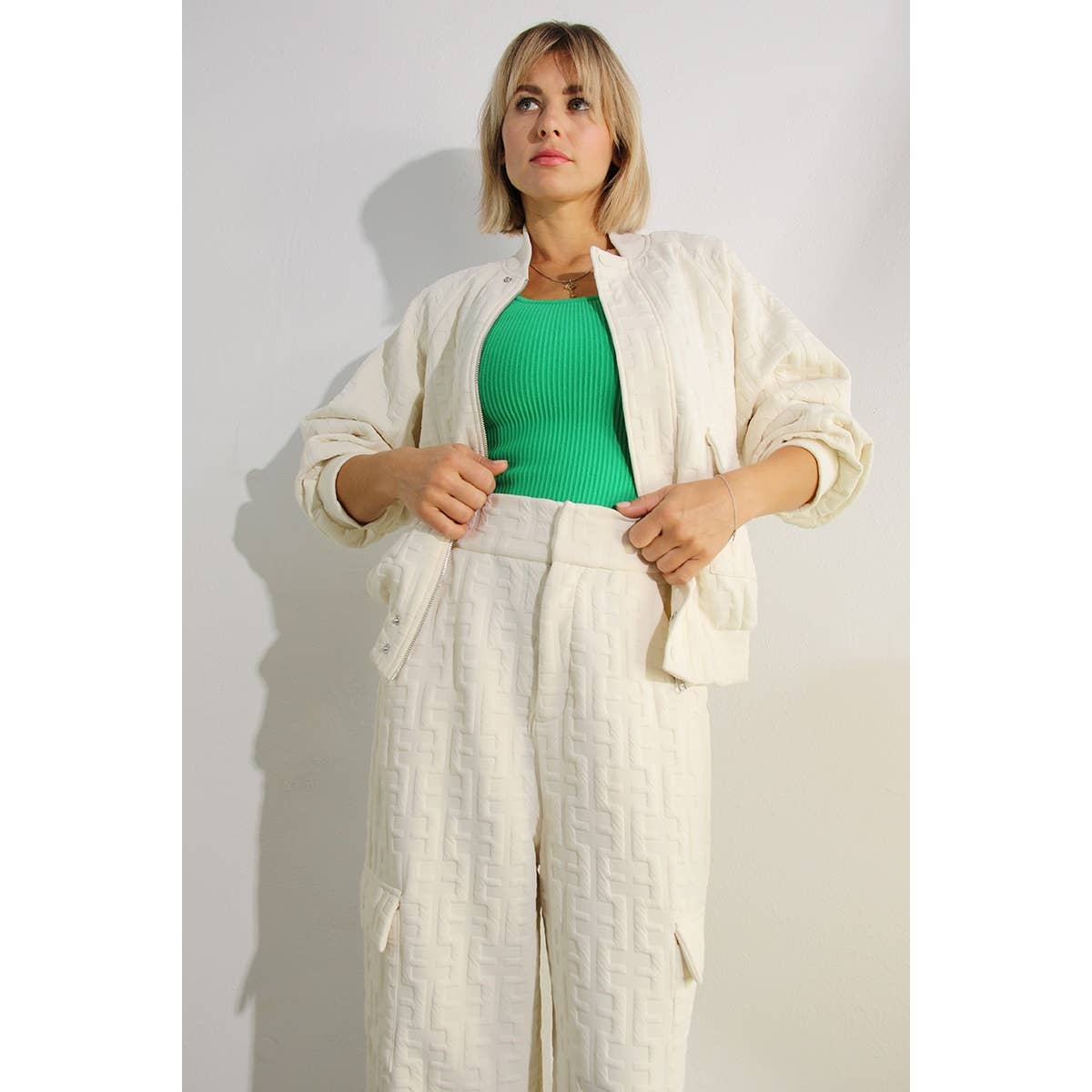 Ensemble BOMBER ET PANTALON LONG ESTAMPÉ