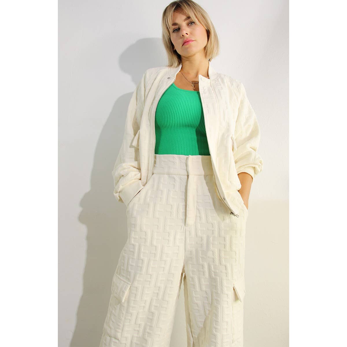 Ensemble BOMBER ET PANTALON LONG ESTAMPÉ