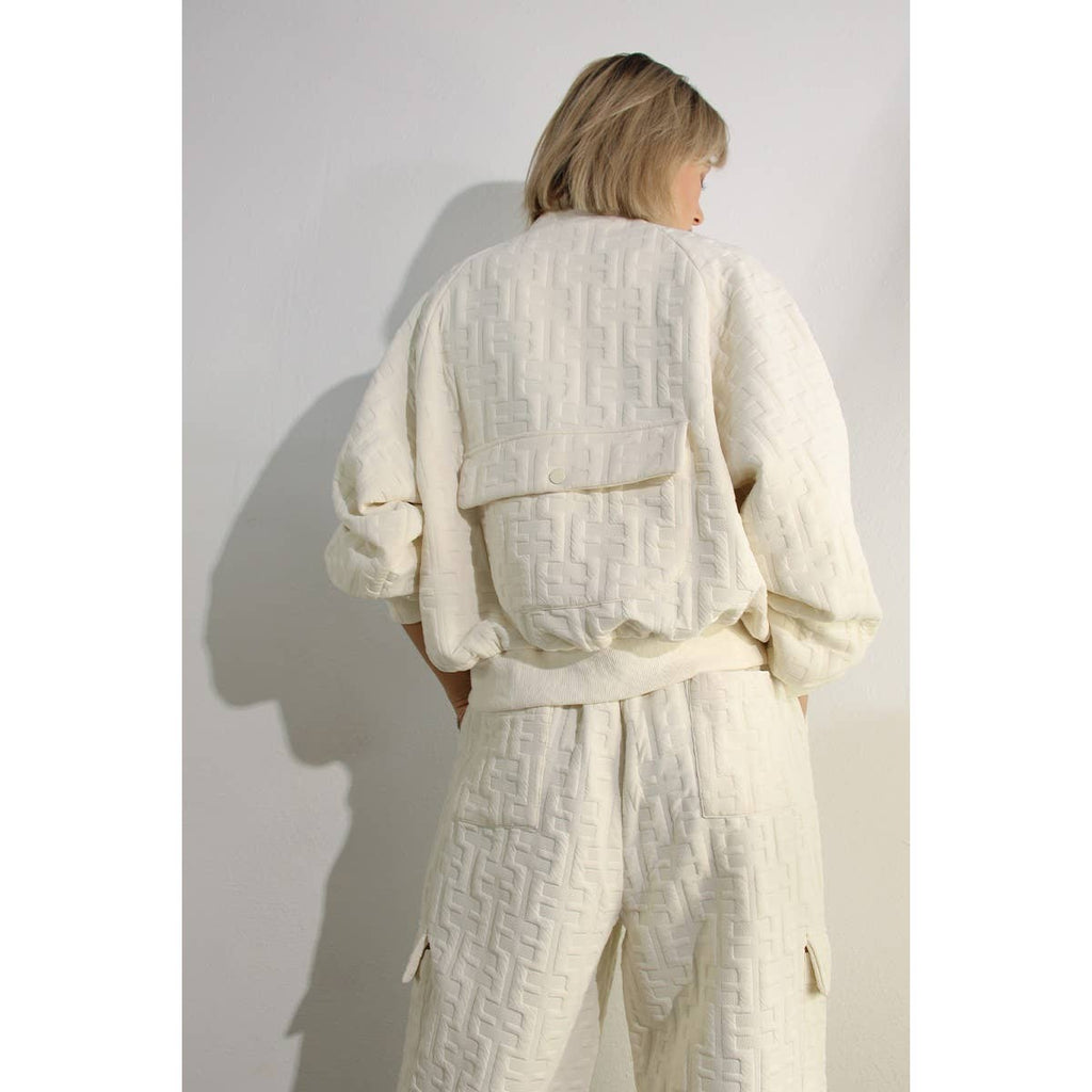 Ensemble BOMBER ET PANTALON LONG ESTAMPÉ