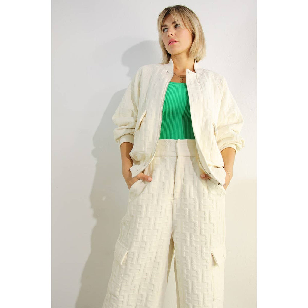 Ensemble BOMBER ET PANTALON LONG ESTAMPÉ