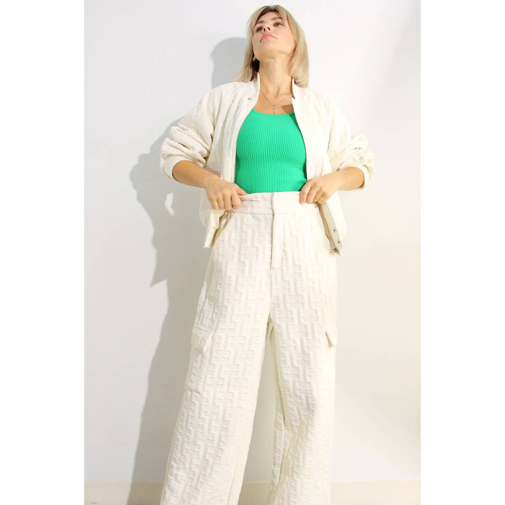 Ensemble BOMBER ET PANTALON LONG ESTAMPÉ