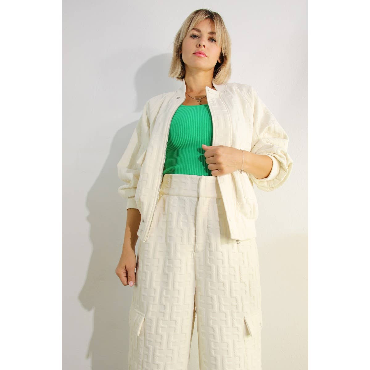 Ensemble BOMBER ET PANTALON LONG ESTAMPÉ