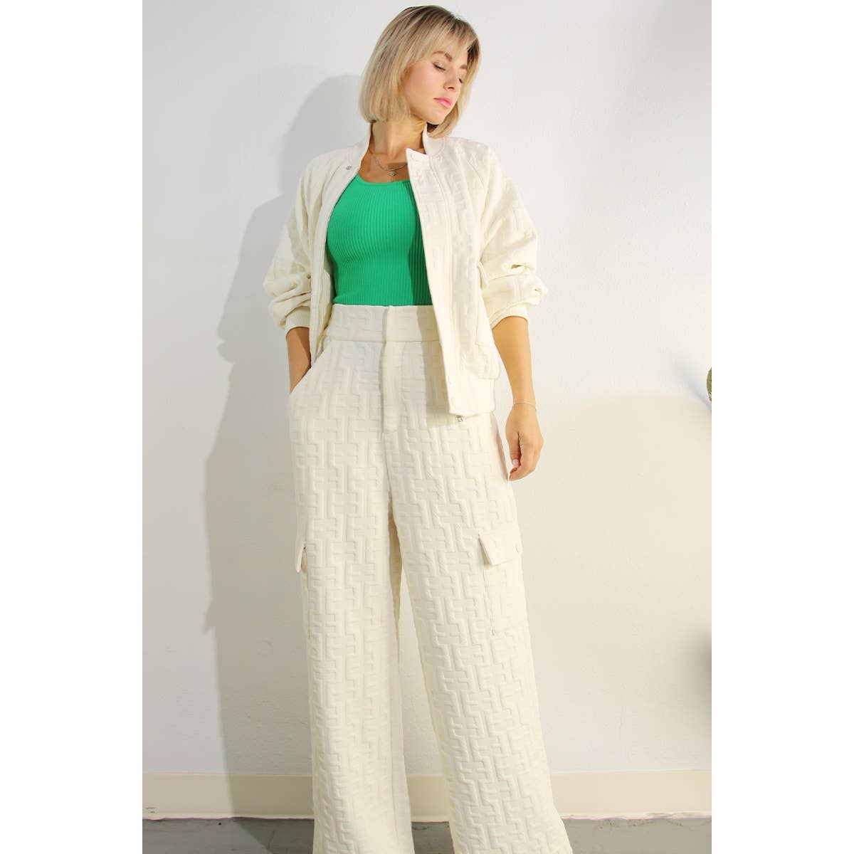 Ensemble BOMBER ET PANTALON LONG ESTAMPÉ